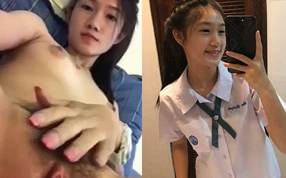 คลิปหลุด น้องน้ำหวาน นักเรียนอินเตอร์ บางกรอบ แก้ผ้า นิ้วเขี่ยหีโชว์