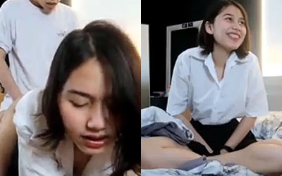 Onlyfans น้องไข่เน่า kainaoa ใส่ชุดนักเรียน เย็ดกับผ้วท่าหมา